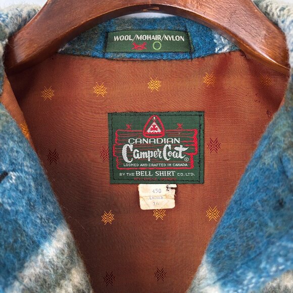 Vintage Wool Plaid Canadian Camper Coat - Picture 3 of 13